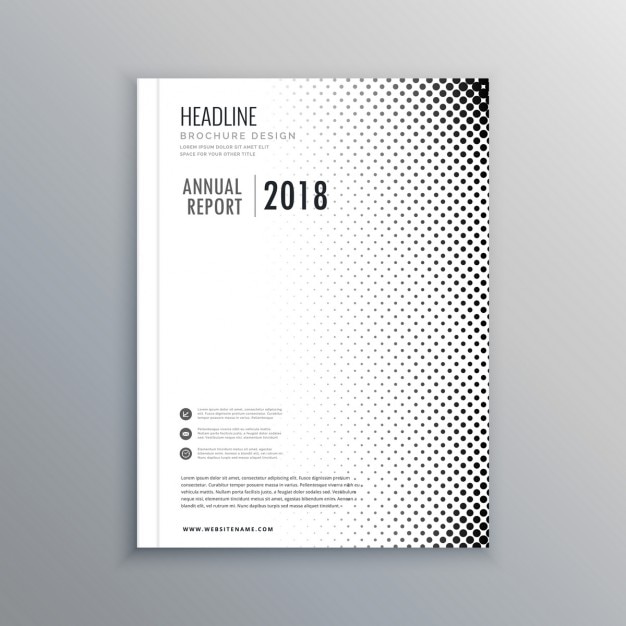 Vecteur gratuit brochure d&#39;affaires modèle de conception flyer de taille minimale a4