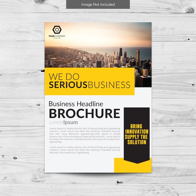 Vecteur gratuit brochure commerciale moderne