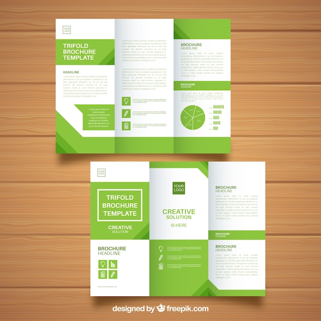 Brochure Commerciale Verte Et Blanche