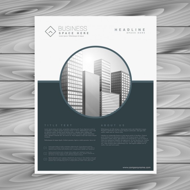 Vecteur gratuit brochure d'entreprise de l'entreprise flyer template