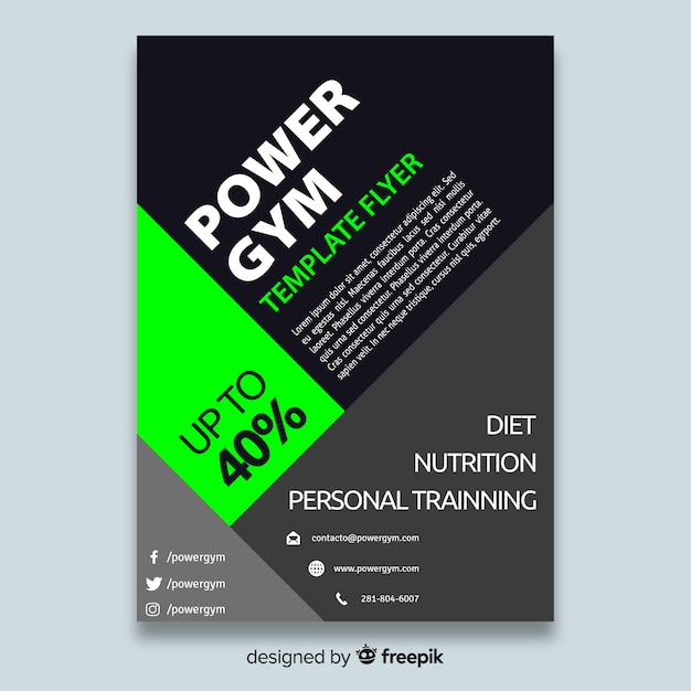 Brochure De Gym