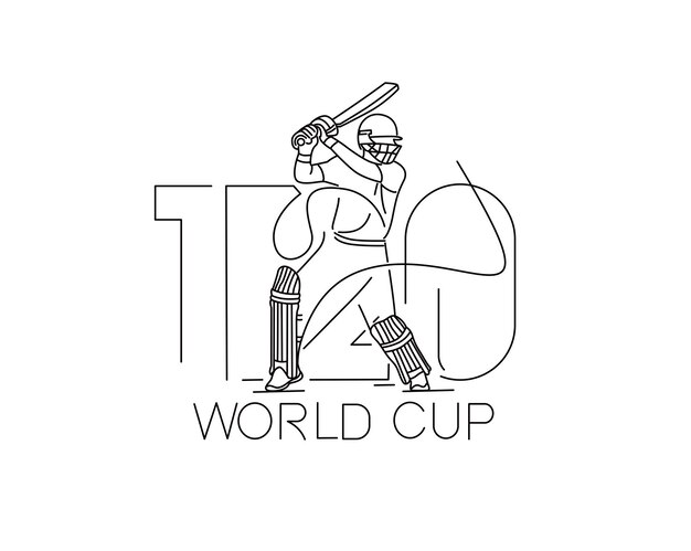 Brochure de modèle d'affiche de championnat de cricket de coupe du monde T20 décorée de conception de bannière de flyer
