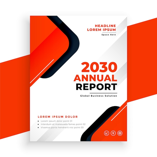 brochure de rapport d'affaires moderne pour le succès des entreprises