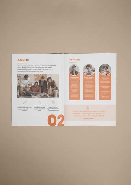 Brochure de rapport annuel d'entreprise moderne