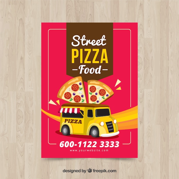 Brochure Retro Pizza