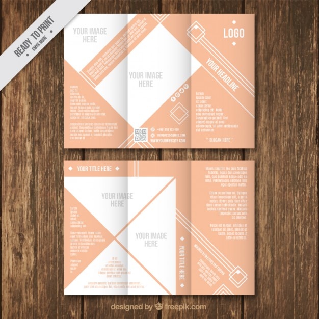 Vecteur gratuit brochure trifold infographic