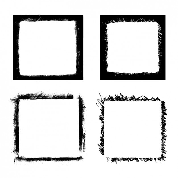Vecteur gratuit brosses squared