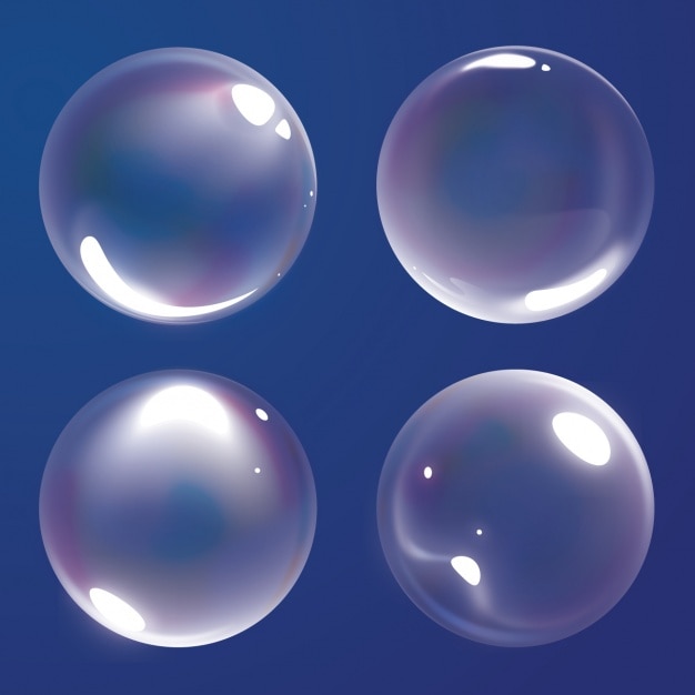 Vecteur gratuit bubbles collection