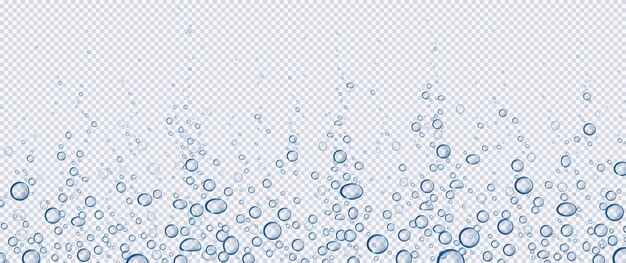 Bulles d'air, pétillement d'eau effervescente, aqua motion