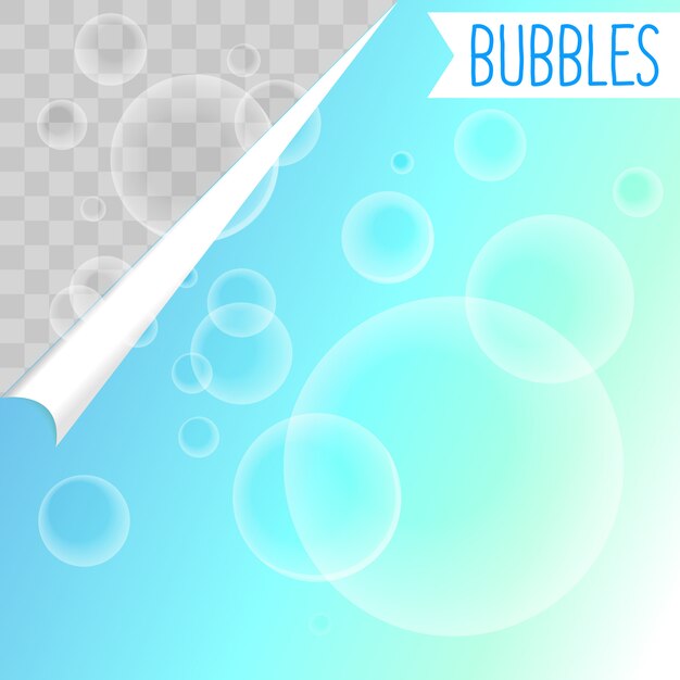 Bulles de savon shampoing blanc clipart