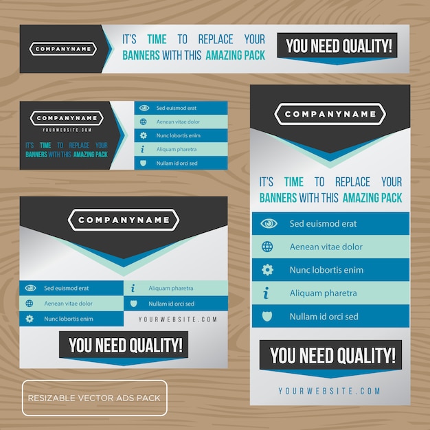 Vecteur gratuit business banner design