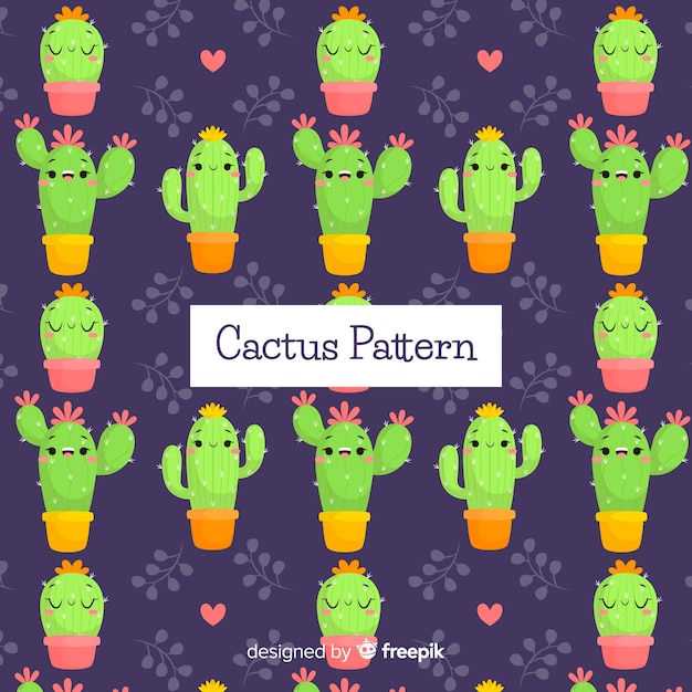 Cactus Dessinés à La Main