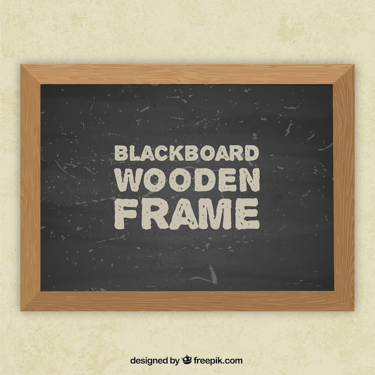 Vecteur gratuit cadre blackboard
