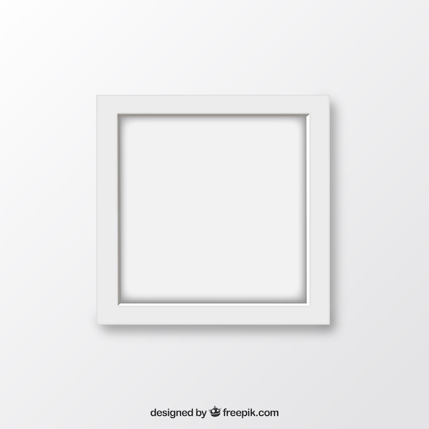 Cadre blanc minimaliste