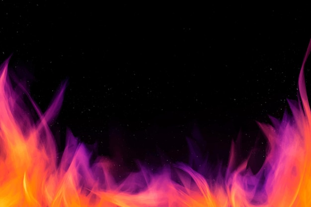 Cadre de bordure de flamme de feu dramatique