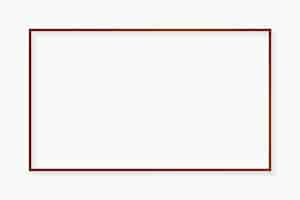 Vecteur gratuit cadre en bronze rectangle sur fond blanc