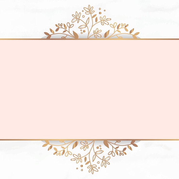 Vecteur gratuit cadre élégant floral doré