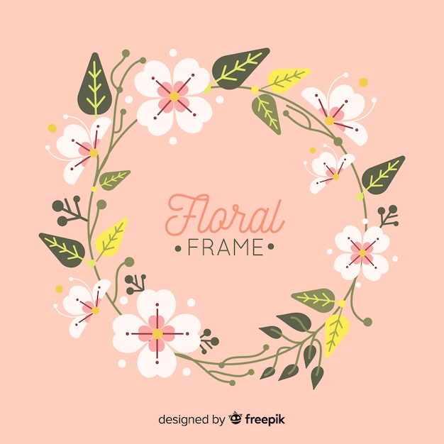 Cadre Floral élégant