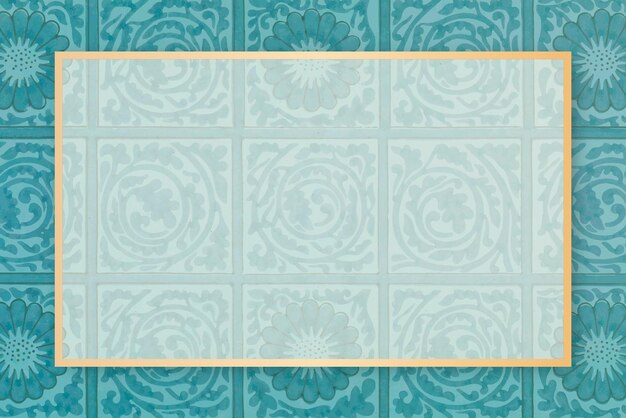 Cadre floral vecteur modèle William Morris vintage