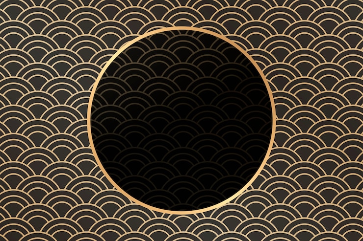 Vecteur gratuit cadre à motifs gatsby