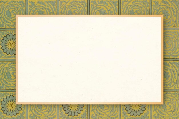 Cadre ornemental floral vector vintage