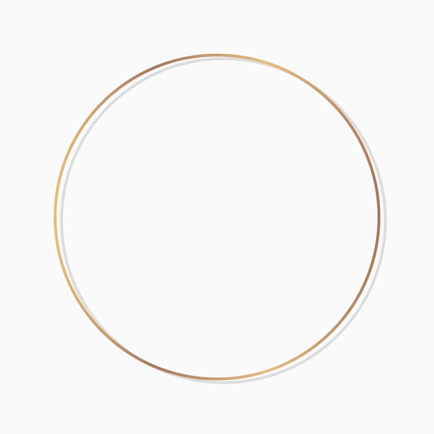 Cadre rond de cercle sur un vecteur de fond blanc