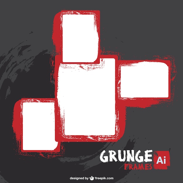 Vecteur gratuit cadres libre grunge