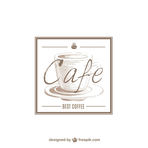 Vecteur gratuit café logo