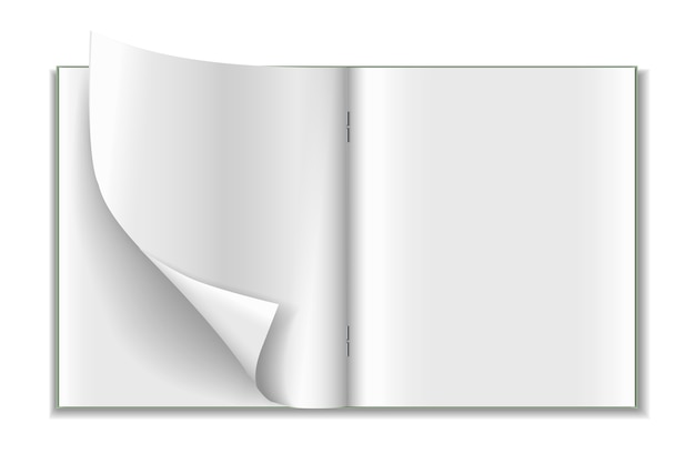 Vecteur gratuit cahier réaliste isolé sur fond blanc