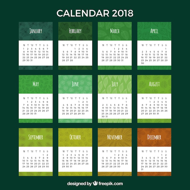 Calendrier 2018