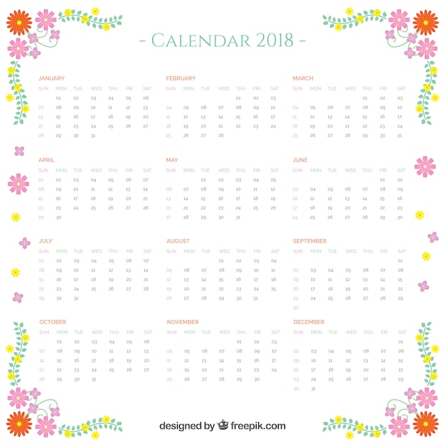 Calendrier 2018