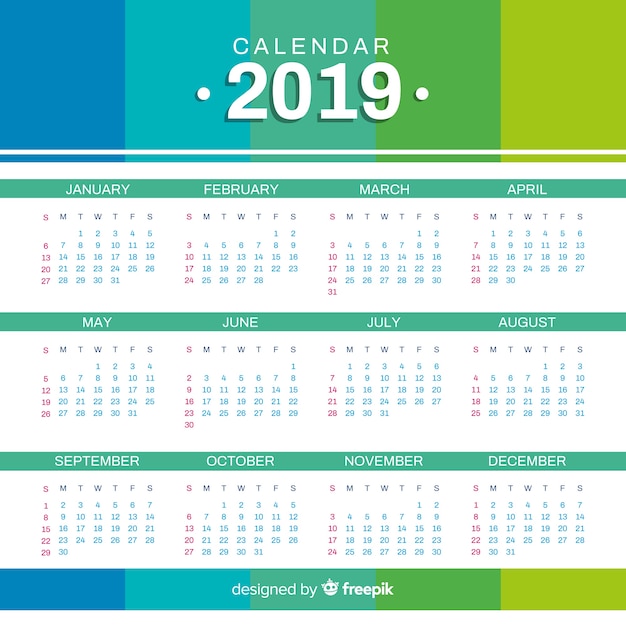 Calendrier 2019