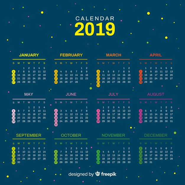 Calendrier 2019