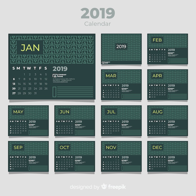 Calendrier 2019