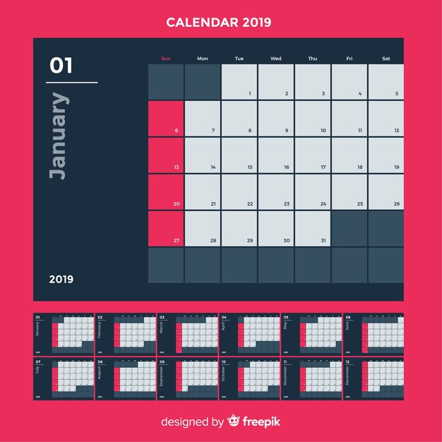 Calendrier 2019