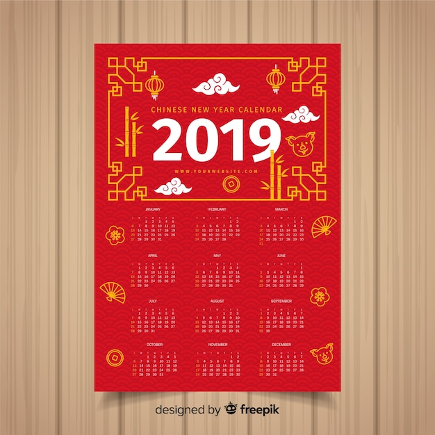 Calendrier Chinois 2019