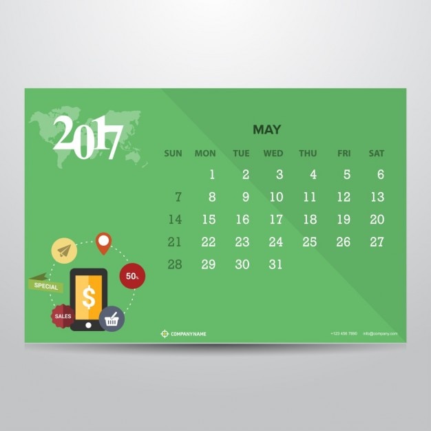 Calendrier De Mai 2017