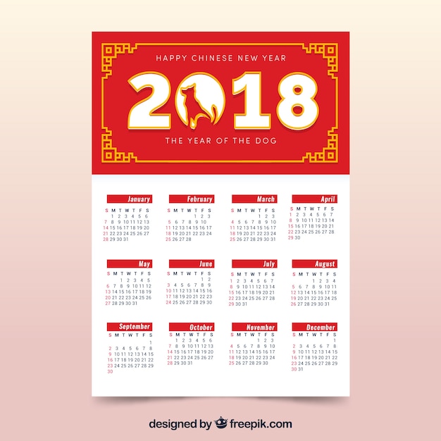 Calendrier Plat Chinois De Nouvel An