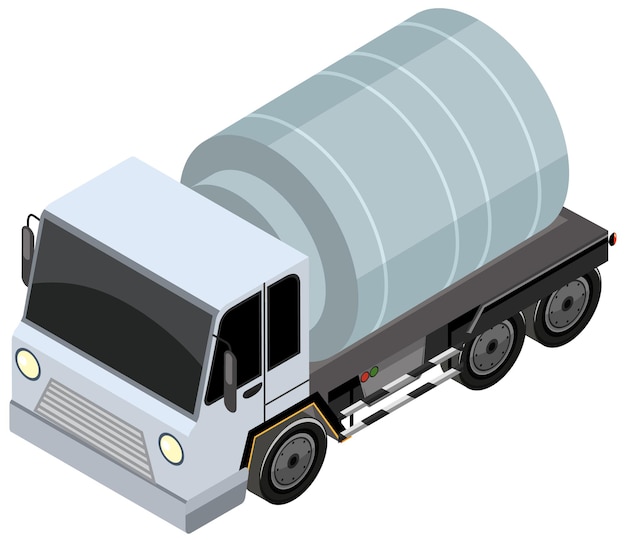 Vecteur gratuit un camion porte-conteneurs avec concept de transport de fret