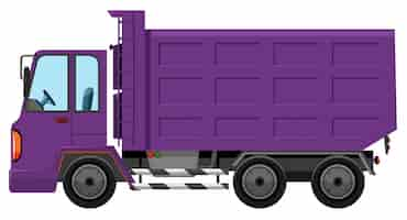 Vecteur gratuit un camion violet