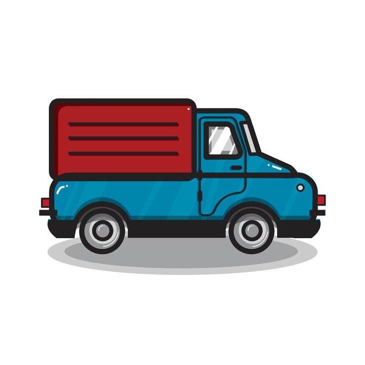 Vecteur gratuit un camion