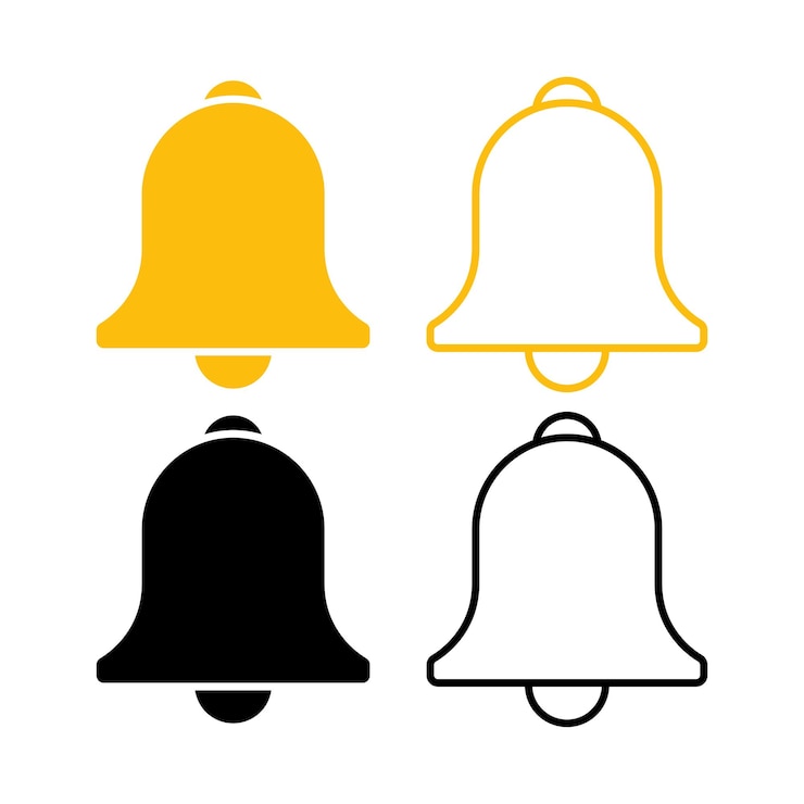 Vecteur gratuit campagne de notification noire et jaune