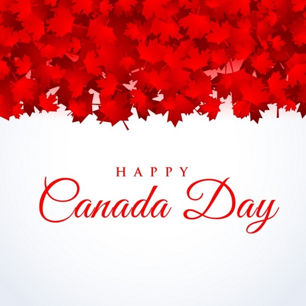 Canada Day Background Avec Des Feuilles D'érable