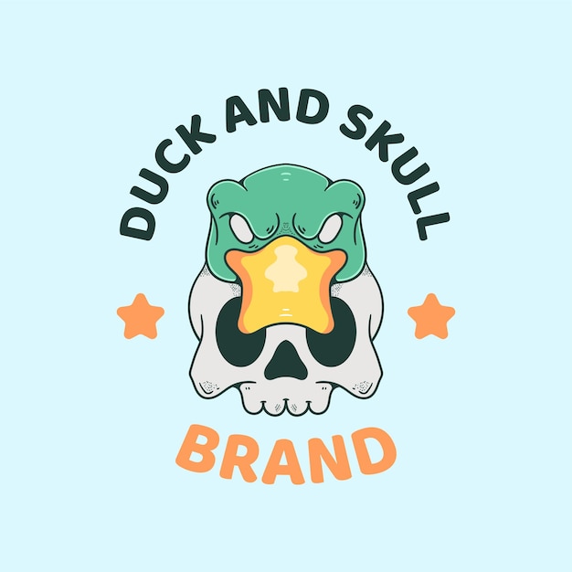 canard, illustration, à, chapeau, cowboy