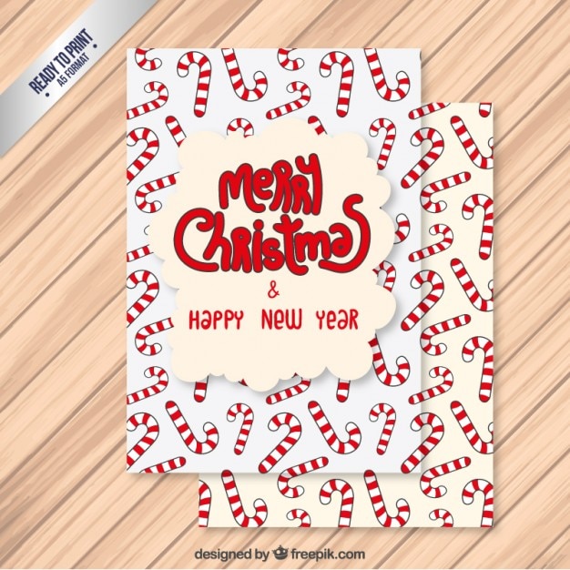 Candy Cane Carte De Voeux