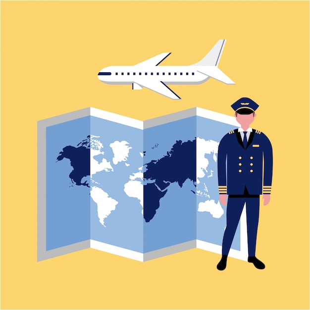 Vecteur gratuit capitaine international d'homme d'affaires