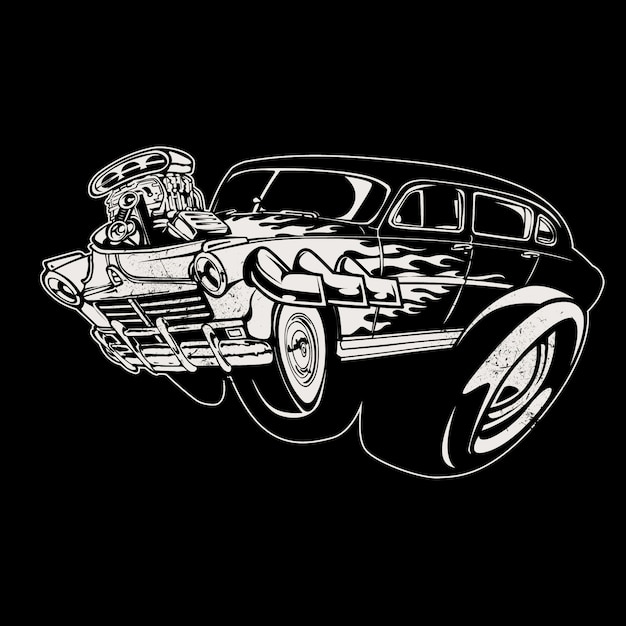 Car illustration background
