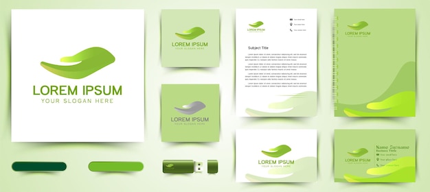 Vecteur gratuit care logo et modèle de marque de carte de visite designs inspiration isolé sur fond blanc