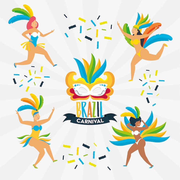 Vecteur gratuit carnaval brésilien