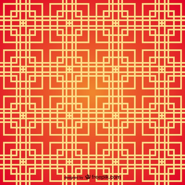 Vecteur gratuit carrés chinois motif